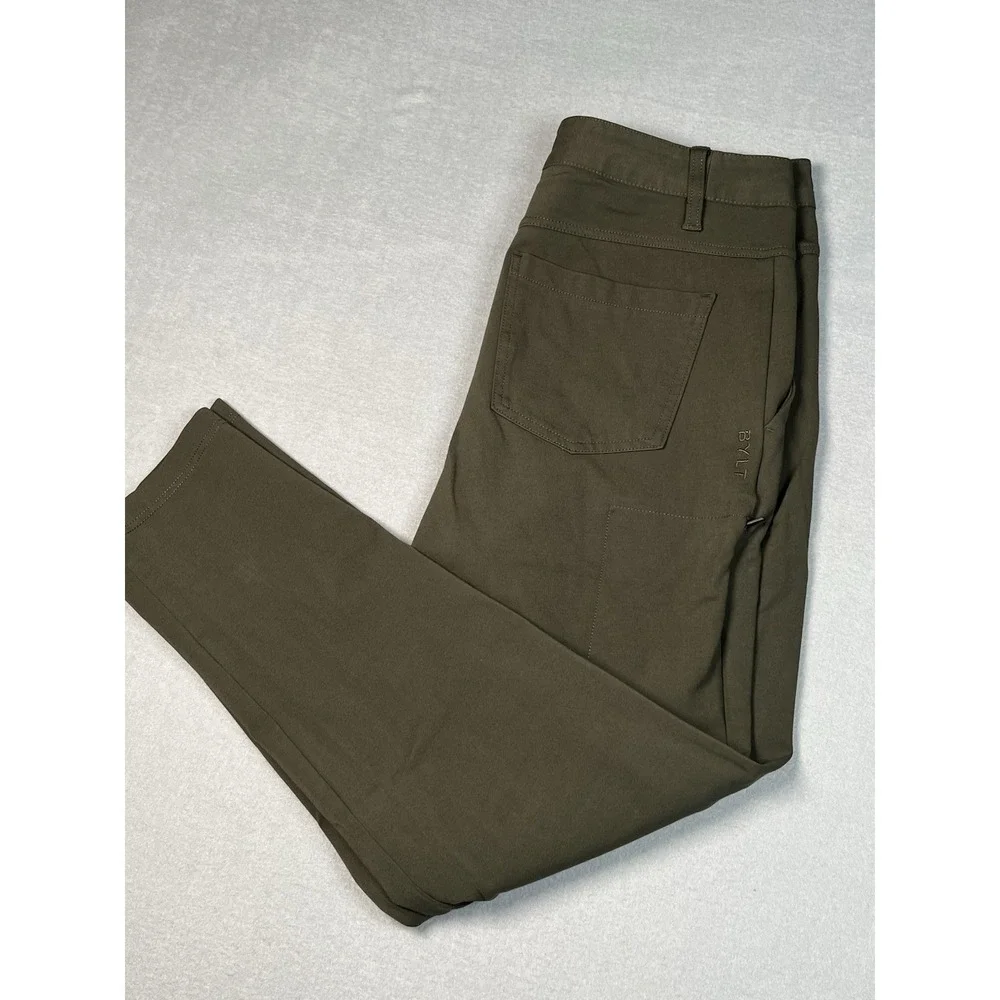 BYLT Everyday Pant 2.0 Men 31x29 Olive Stretch Tech Travel Golf Performance pant